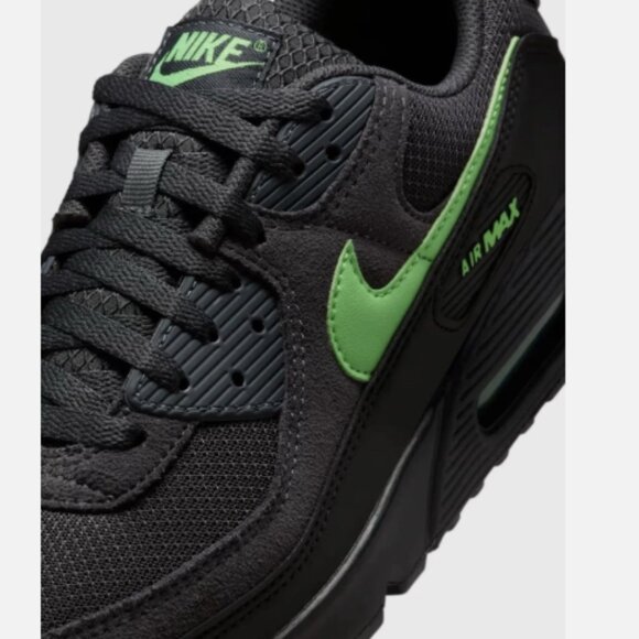 New Nike Air Max 90 Size 9.5 Green Strike Men's Comfort Style Sneakers - Picture 3 of 6